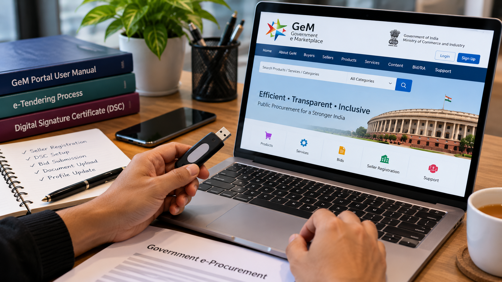 GeM Portal DSC: A Complete Guide for Sellers and Contractors